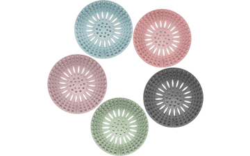 Durable Silicone Hair Catcher for Shower Drain - Easy to Install and Clean - 5 Pack