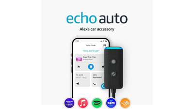 Echo Auto - Add Alexa to Your Car (2nd Gen, 2022 Release)