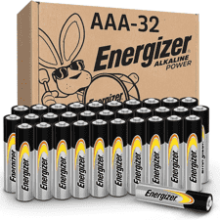 Energizer AAA Batteries (32 Pack) - Long-Lasting Alkaline Power