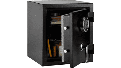 Fire Resistant Security Safe with Electronic Keypad - 0.83 Cubic Feet