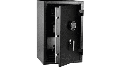 Fire Resistant Security Safe with Electronic Keypad - 2.1 Cubic Feet, Black