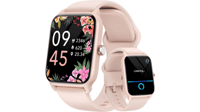 Fitpolo Smart Watch for Women - 1.8" Fitness Watch with Alexa - 100 Sports Activity Trackers - Android iPhone Compatible - Heart Rate Sleep SpO2 Monitor
