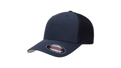 Flexfit Trucker Mesh Fitted Cap - Navy