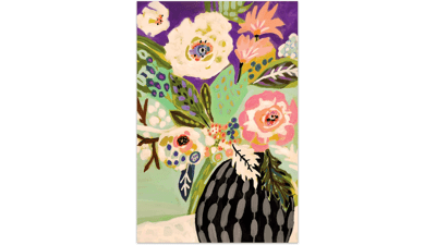 Fresh Flowers in Vase - Ready to Hang - 48" x 32" - Multicolor