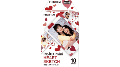 Fujifilm Instax Mini Heart Sketch Film - 10 Exposures