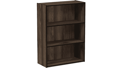 Furinno Pasir 3-Tier Bookcase in Columbia Walnut