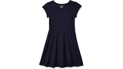 Girls Short Sleeve Skater Dress - The Children's Place