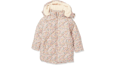 Girls and Toddlers' Long Quilted Cocoon Puffer Coat