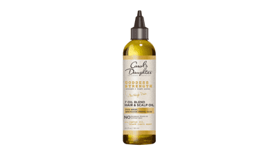 Goddess Strength 7 Oil Blend Scalp and Hair Oil for Wavy, Coily and Curly Hair - Hair Treatment with Castor Oil, 4.2 Fl Oz