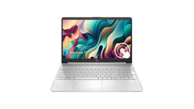 HP 2023 Laptop, 15.6" Touchscreen, Intel Core i3-1115G4, 8GB RAM, 256GB SSD, WiFi, Bluetooth, Numeric Keypad, Windows 11 Home, Silver