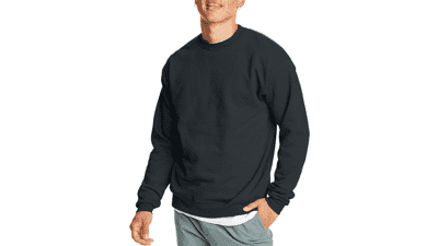 Hanes Men's Ecosmart Fleece Sweatshirt - Cotton-blend Pullover