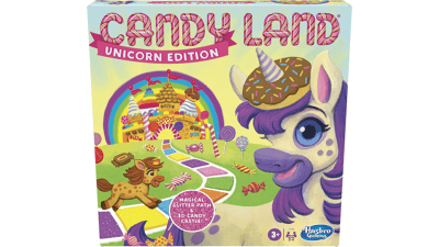 Hasbro Gaming Candy Land Unicorn Edition Toddler Games, Unicorn Toys, Kids Gifts, Board Games, Ages 3 and Up