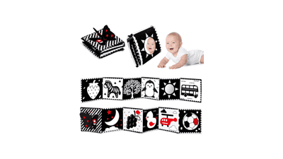 High Contrast Baby Toys for Newborn Brain Development and Sensory Stimulation