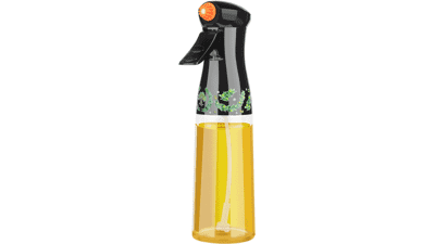 Honbuty Olive Oil Sprayer - 200ml Glass Dispenser Spray Mister - Refillable Food Grade Vinegar Spritzer for Kitchen, Air Fryer, Salad, Baking, Grilling
