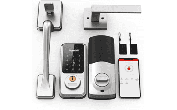 Hornbill Smart Front Door Lock Set - Keyless Entry with Handle, Smart Deadbolt Keypad Lock, Alexa Compatible, Bluetooth Digital Lock