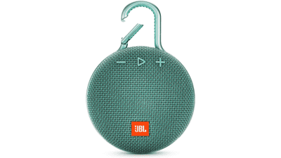 JBL Clip 3 River Teal Waterproof Portable Bluetooth Speaker 10 Hours Play Noise-Cancelling Speakerphone Wireless Streaming