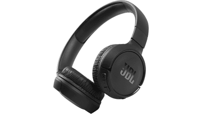 JBL Tune 510BT Wireless On-Ear Headphones with Purebass Sound - Black