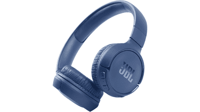 JBL Tune 510BT Wireless On-Ear Headphones with Purebass Sound - Blue