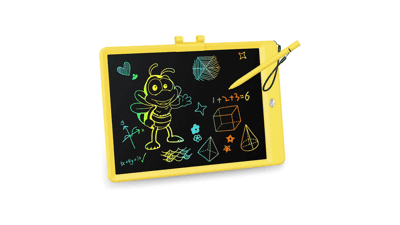 KOKODI 10 Inch Colorful LCD Writing Tablet for Toddlers - Doodle Board Drawing Tablet - Erasable Reusable Electronic Drawing Pads - Educational Learning Toy for 3-6 Year Olds