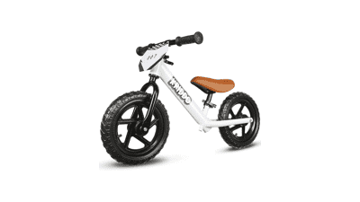 KRIDDO Toddler Balance Bike - 12 Inch Push Bicycle with Customize Plate and Stickers - Steady Balancing - Gift Bike for 2-3 Year Old Boys and Girls