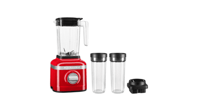 KitchenAid K150 3 Speed Ice Crushing Blender with 2 Personal Blender Jars - Passion Red