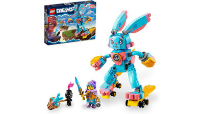 LEGO DREAMZzz Izzie and Bunchu The Bunny 71453 Building Toy Set - 2 Ways to Build, Includes Grimspawn and Izzie Minifigure - Great Gift for Kids Ages 7+