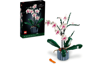 LEGO Icons Orchid 10311 Artificial Plant Building Set with Flowers - Home Décor Gift for Adults - Botanical Collection - Birthday and Anniversary Gift for Her and Him