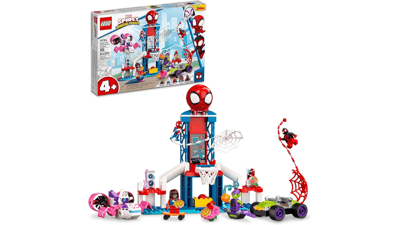 LEGO Marvel Spider-Man Webquarters Hangout 10784 Building Set - Spidey and His Amazing Friends Series