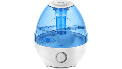 LEVOIT Bedroom Humidifier Large Room (2.4L Water Tank), Cool Mist Whole House, Quiet Baby Nursery, 360° Rotation Nozzle, Ultrasonic, Auto Shut off, Night Light, BPA-Free