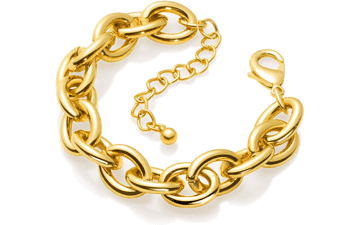 Lane Woods 14k Gold Plated Chunky Thick Large Link Chain Bracelet for Women
