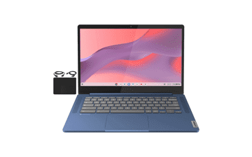 Lenovo Flagship Chromebook 14'' FHD Touchscreen Laptop, 8-Core MediaTek Kompanio 520 Processor, 4GB RAM, 64GB eMMC, WiFi 6, Chrome OS - Abyss Blue