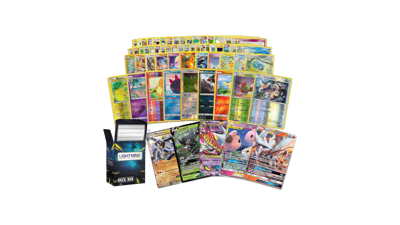 Lightning Card Collection Ultra Rare Bundle - 50 Cards with Foil and Rare Cards, 1 Random Legendary Ultra-Rare Card, and Deckbox
