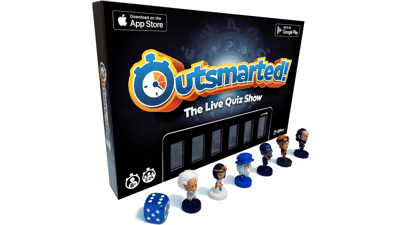 Live Family Quiz Show Board Game | Ages 8+ | 2 to 24 Players | Outsmarted! 2023 Edition