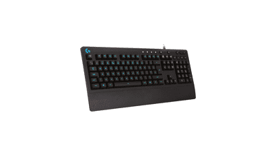 Logitech G213 Prodigy Gaming Keyboard - RGB Backlit, Spill-Resistant, Customizable, Multi-Media Keys - Black