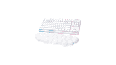 Logitech G715 Wireless Mechanical Gaming Keyboard with LIGHTSYNC RGB, Tactile Switches (GX Brown) - White Mist