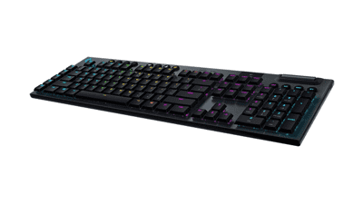 Logitech G915 LIGHTSPEED RGB Mechanical Gaming Keyboard - Low Profile GL Tactile Key Switch - LIGHTSYNC RGB - Advanced Wireless and Bluetooth Support - Black