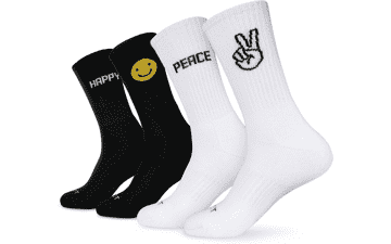 MONFOOT Athletic Cushioned Crew Socks - Women's and Men's - 4-8 Pack