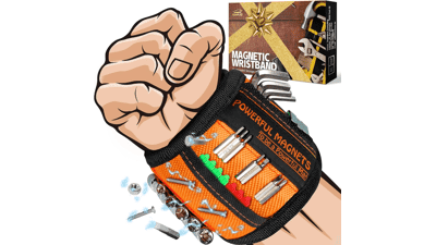 Magnetic Wristband for Holding Screws - Tool Belt Gifts for Men Dad Him