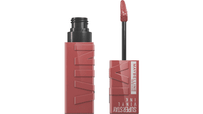 Maybelline Super Stay Vinyl Ink Longwear Liquid Lipcolor, Highly Pigmented Cheeky Rose Nude Lipstick