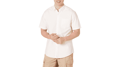 Men's Regular-Fit Short-Sleeve Pocket Oxford Shirt