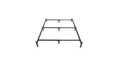 Metal Bed Frame, 9-Leg Base for Box Spring and Mattress, Full, Tool-Free Assembly, Black