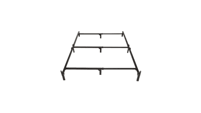 Metal Bed Frame, 9-Leg Base for Box Spring and Mattress, King, Tool-Free Assembly, Black