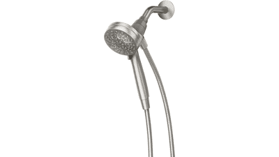 Moen Engage Magnetix Brushed Nickel 3.5-Inch Six-Function Handheld Showerhead