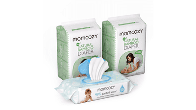 Momcozy Bamboo Diapers Kit - Size 2