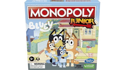 Monopoly Junior: Bluey Edition Board Game for Kids Ages 5+