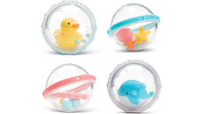 Munchkin Float & Play Bubbles Baby and Toddler Bath Toy - 4 Count