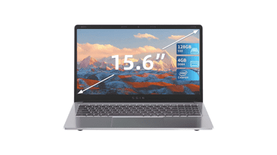 Naclud Laptop 4GB DDR4 128GB SSD, 15.6 Inch Windows 11 Computer with Intel Celeron Processor, UHD Graphics 600, USB3.0, Mini HDMI, Webcam, Wi-Fi, Bluetooth 4.2