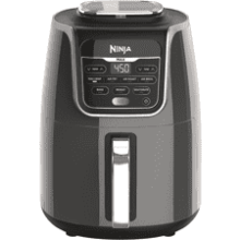 Ninja AF161 Max XL Air Fryer - Cook, Crisp, Roast, Bake, Reheat, Dehydrate - 5.5 Quart Capacity - High Gloss Finish - Grey