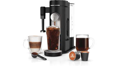 Ninja PB051 Specialty Single-Serve Coffee Maker with Milk Frother, K-Cup Pod Compatible, Black