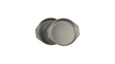 Nonstick Round Baking Cake Pan - Set of 2, Gray - 9 Inch